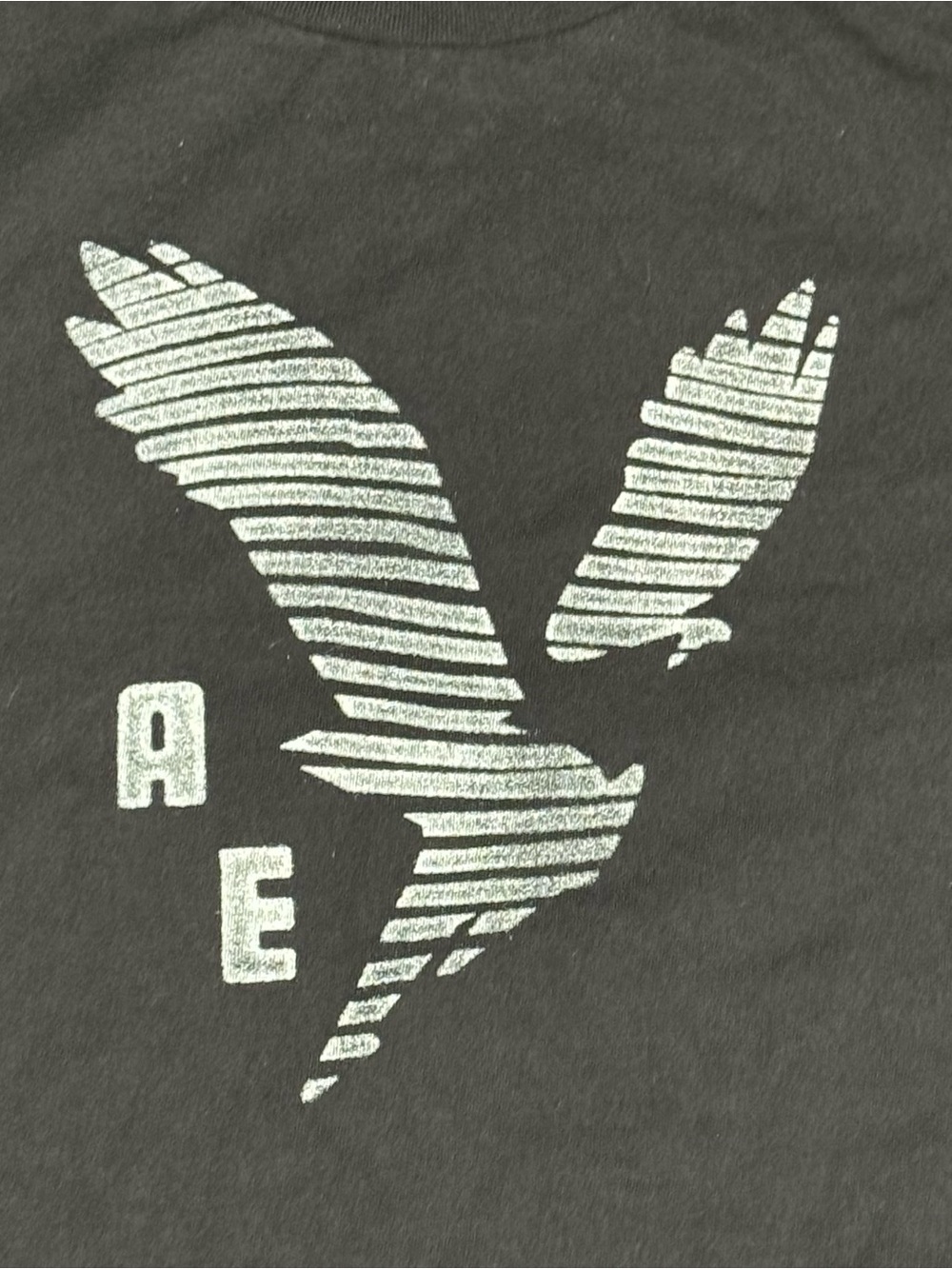 American Eagle Outfitters Men’s Black Graphic Logo T-Shirt - Picture 6 of 7
